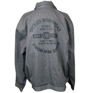 Dickies‎ EST 1922 Grey Zip Workwear Jacket L